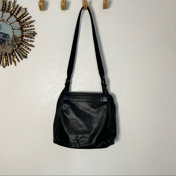 Vintage Longchamp Black Leather Sling Bag - Picture 7 of 11